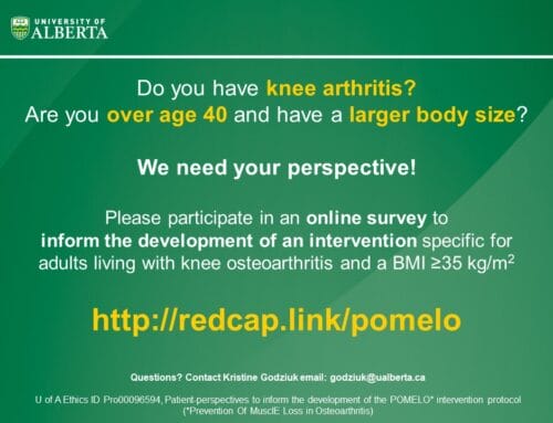Do you have knee arthritis? Complete this survey!