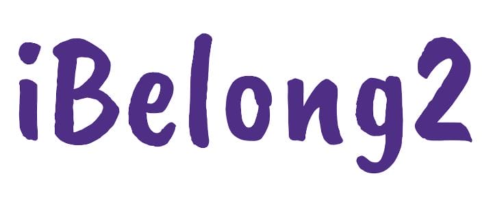 The text "ibelong2" in a stylized purple font.