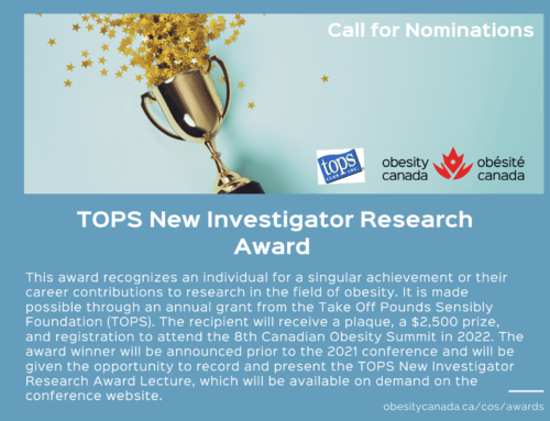 TOPS New Investigator Research Award 2021: Call for nominations closed.
