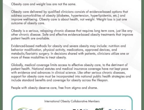 Consensus Statement: Obesity Care vs. Weight Loss