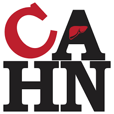 A logo featuring the letters "CAHN" where the "C" is red, and the "A" includes a red hat above it. The rest of the letters are in black.